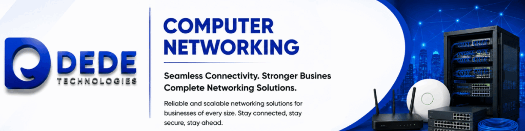 Computer Networking Solutions in Chennai with structured cabling, LAN, Wi-Fi, fiber optic and network infrastructure by DEDE Technologies