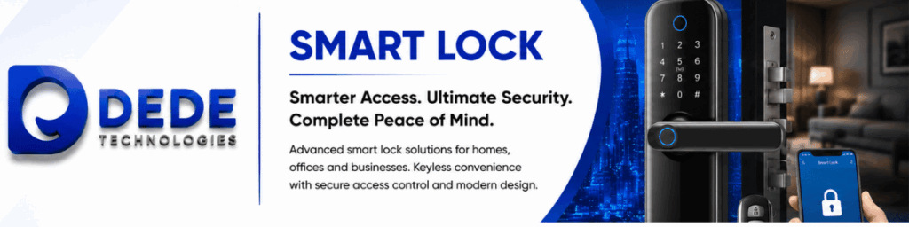 Smart Locks in Chennai with fingerprint, PIN, RFID and mobile-enabled digital door locking solutions by DEDE Technologies
