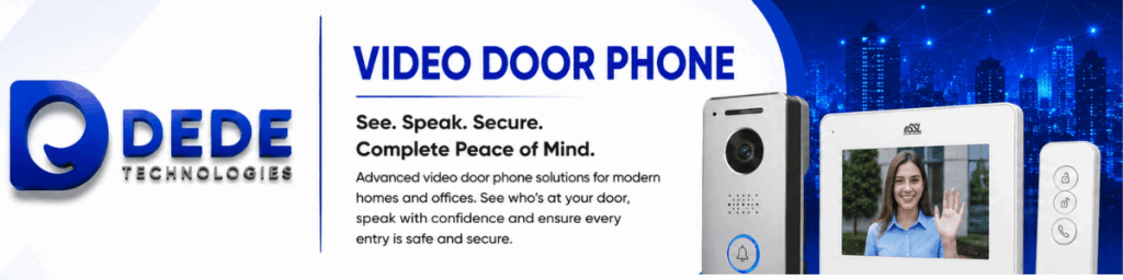 Video Door Phone in Chennai for homes, villas and apartments with visitor video verification and smart door access by DEDE Technologies